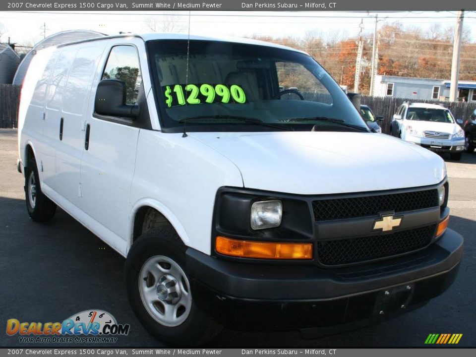 2007 Chevrolet Express 1500 Cargo Van Summit White / Medium Pewter Photo #3