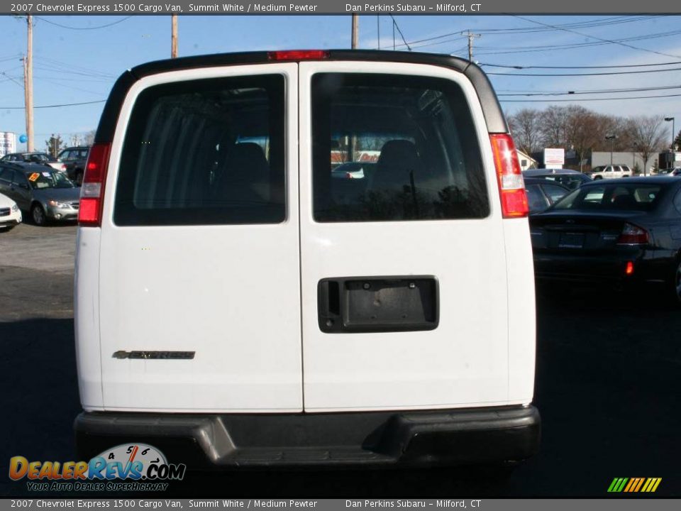 2007 Chevrolet Express 1500 Cargo Van Summit White / Medium Pewter Photo #6