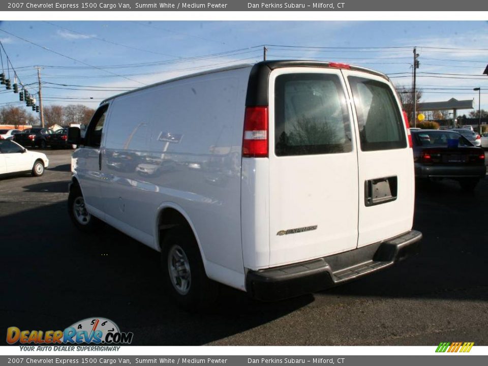 2007 Chevrolet Express 1500 Cargo Van Summit White / Medium Pewter Photo #7