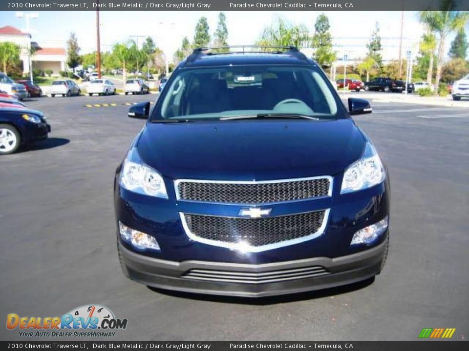 2010 Chevrolet Traverse LT Dark Blue Metallic / Dark Gray/Light Gray Photo #2