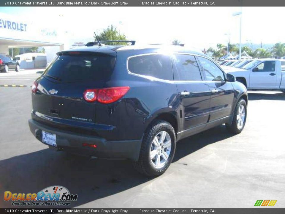 2010 Chevrolet Traverse LT Dark Blue Metallic / Dark Gray/Light Gray Photo #4
