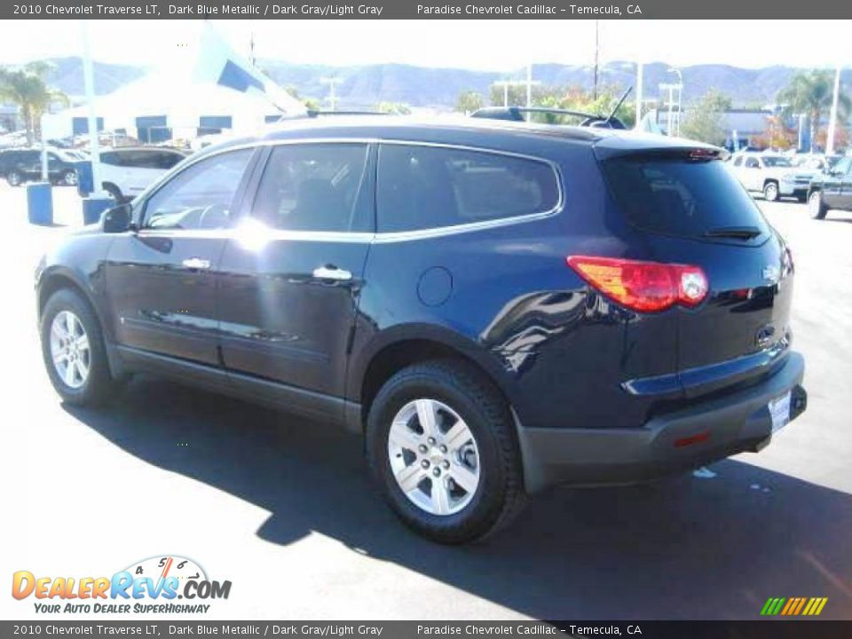 2010 Chevrolet Traverse LT Dark Blue Metallic / Dark Gray/Light Gray Photo #6
