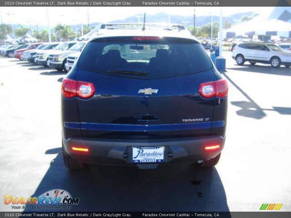 2010 Chevrolet Traverse LT Dark Blue Metallic / Dark Gray/Light Gray Photo #7