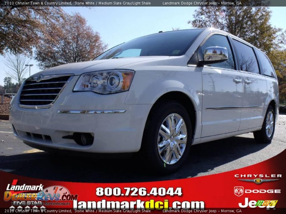 2010 Chrysler Town & Country Limited Stone White / Medium Slate Gray/Light Shale Photo #1