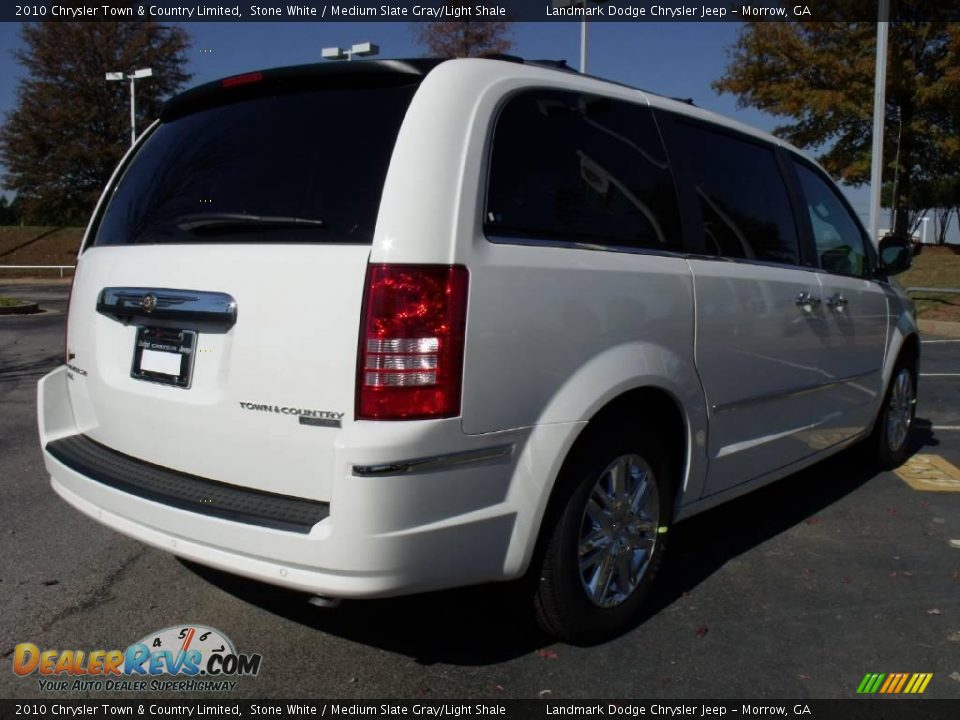 2010 Chrysler Town & Country Limited Stone White / Medium Slate Gray/Light Shale Photo #3