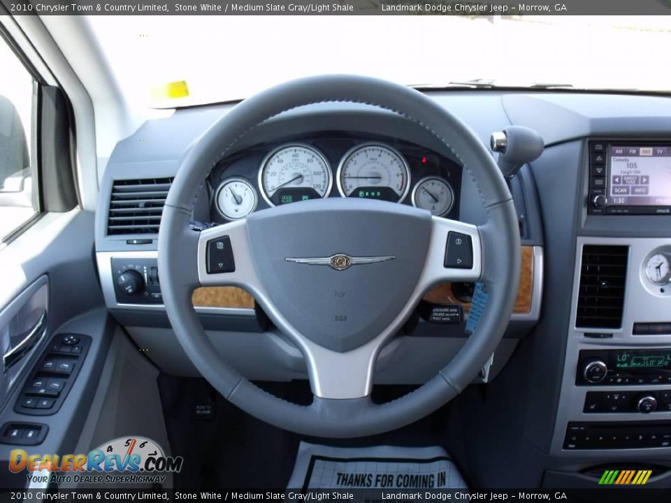 2010 Chrysler Town & Country Limited Stone White / Medium Slate Gray/Light Shale Photo #12