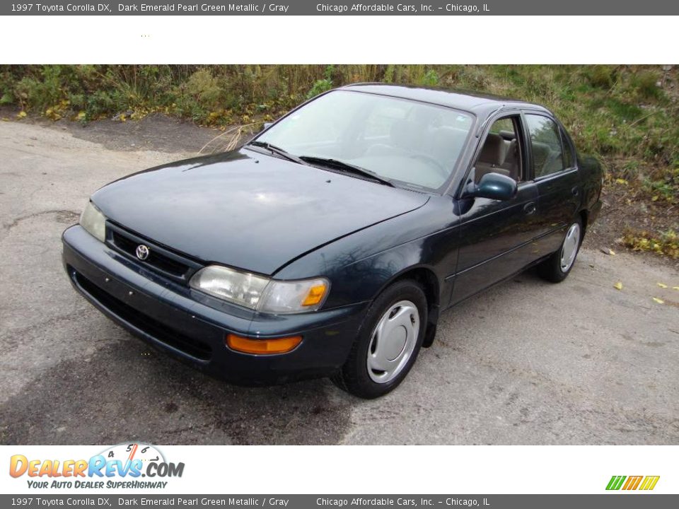 Dark Emerald Pearl Green Metallic 1997 Toyota Corolla DX Photo #2