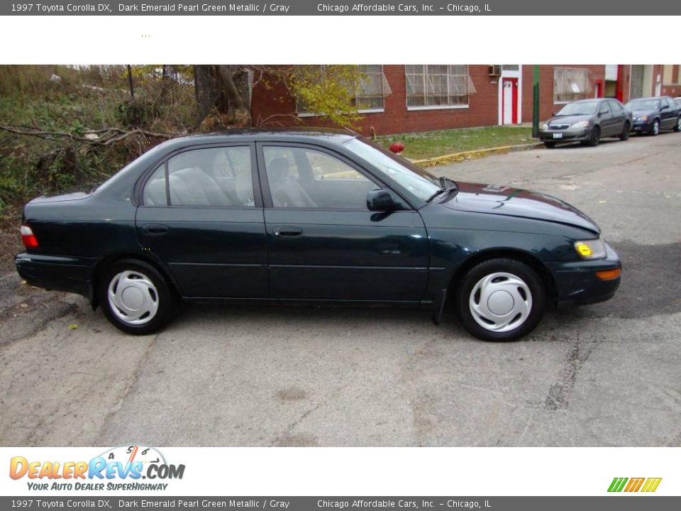 Dark Emerald Pearl Green Metallic 1997 Toyota Corolla DX Photo #4