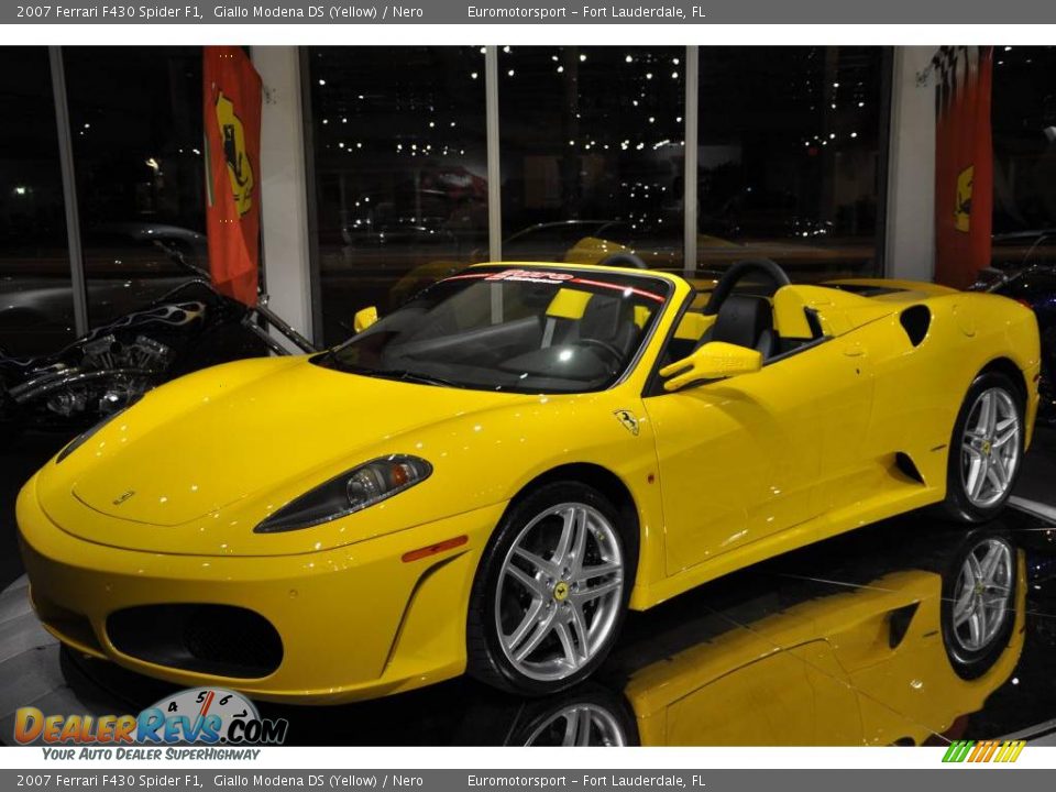 2007 Ferrari F430 Spider F1 Giallo Modena DS (Yellow) / Nero Photo #3