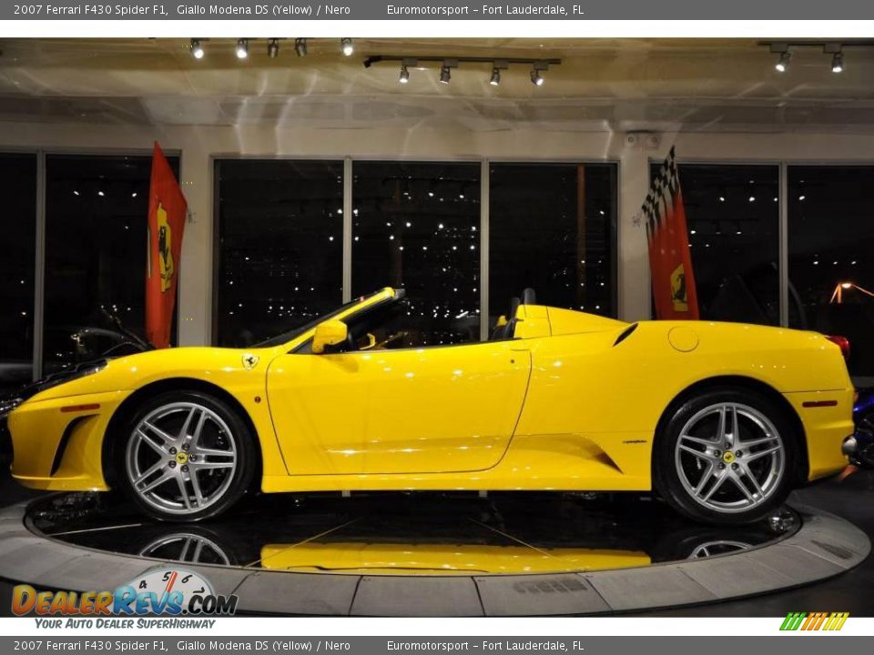2007 Ferrari F430 Spider F1 Giallo Modena DS (Yellow) / Nero Photo #4