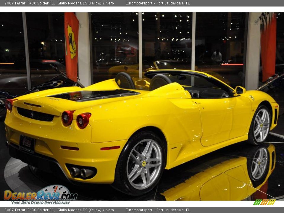 2007 Ferrari F430 Spider F1 Giallo Modena DS (Yellow) / Nero Photo #5