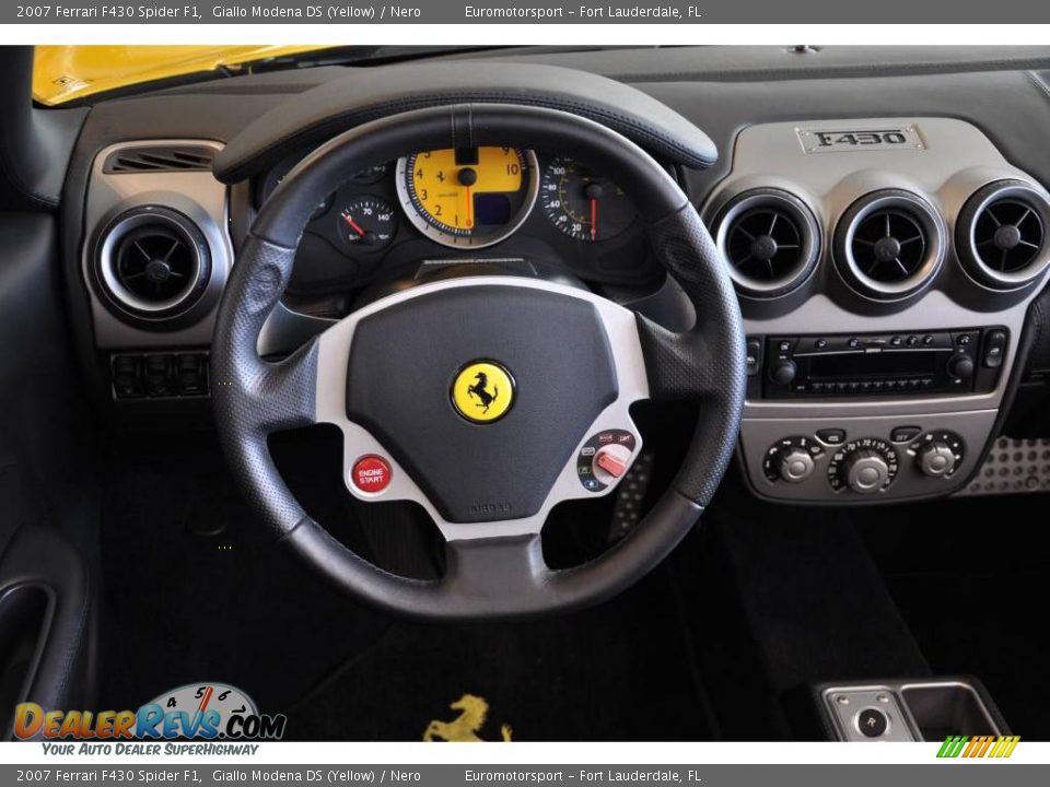2007 Ferrari F430 Spider F1 Giallo Modena DS (Yellow) / Nero Photo #8
