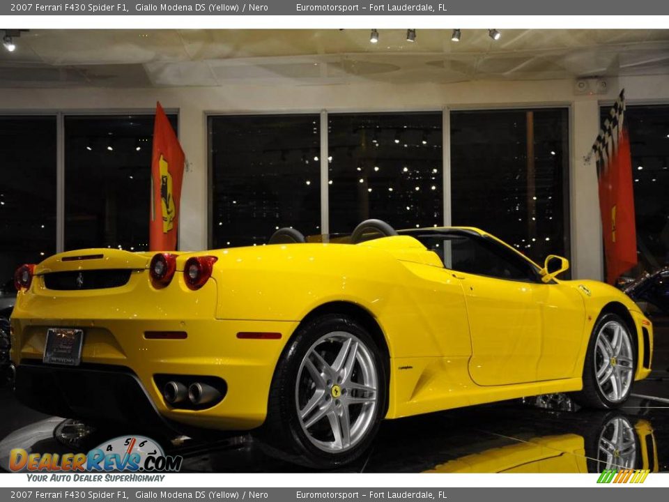 2007 Ferrari F430 Spider F1 Giallo Modena DS (Yellow) / Nero Photo #11