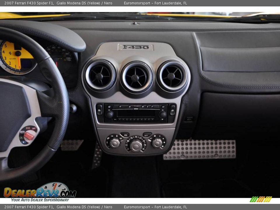 2007 Ferrari F430 Spider F1 Giallo Modena DS (Yellow) / Nero Photo #12