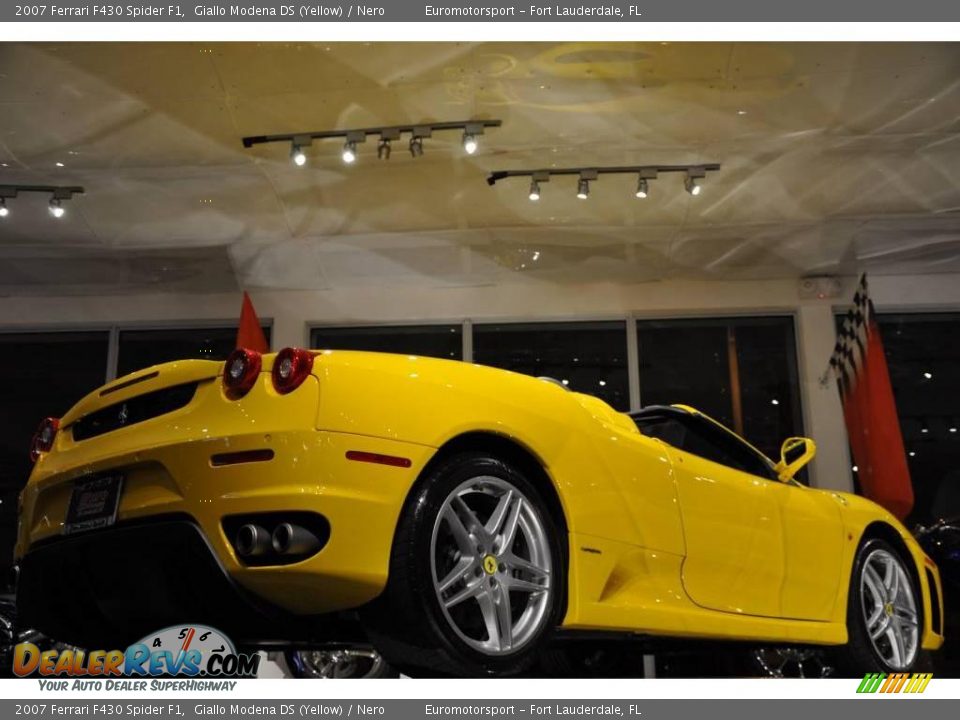 2007 Ferrari F430 Spider F1 Giallo Modena DS (Yellow) / Nero Photo #14