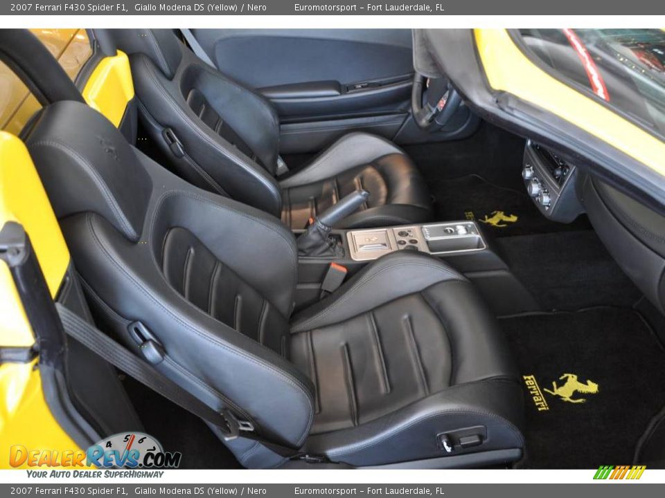 2007 Ferrari F430 Spider F1 Giallo Modena DS (Yellow) / Nero Photo #15