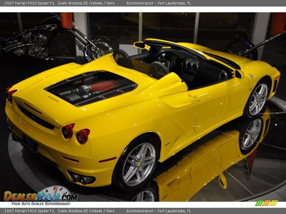 2007 Ferrari F430 Spider F1 Giallo Modena DS (Yellow) / Nero Photo #16