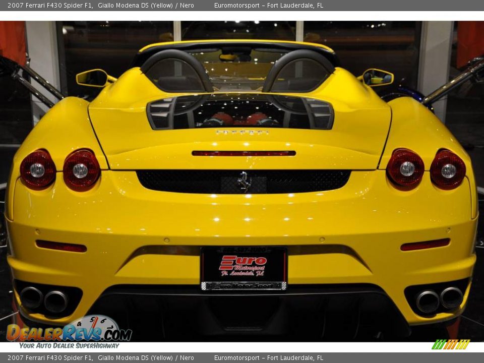 2007 Ferrari F430 Spider F1 Giallo Modena DS (Yellow) / Nero Photo #17