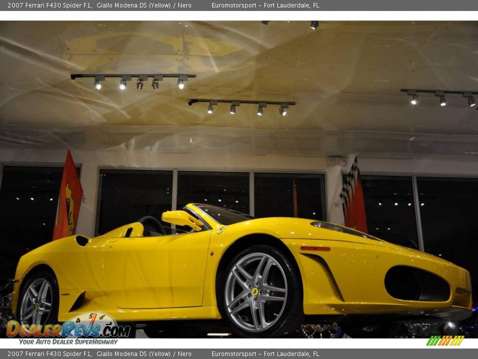 2007 Ferrari F430 Spider F1 Giallo Modena DS (Yellow) / Nero Photo #19