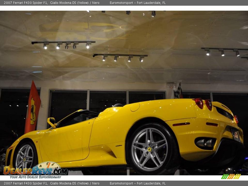 2007 Ferrari F430 Spider F1 Giallo Modena DS (Yellow) / Nero Photo #20