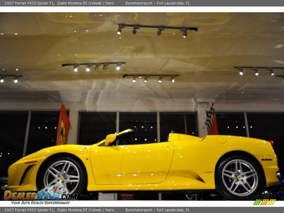 2007 Ferrari F430 Spider F1 Giallo Modena DS (Yellow) / Nero Photo #25
