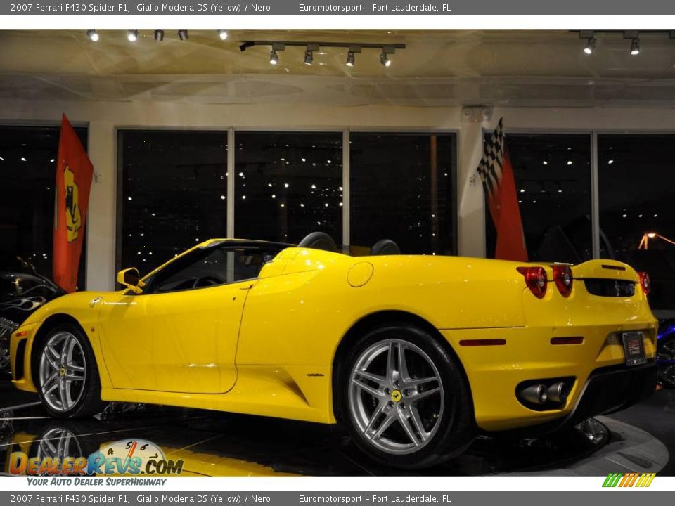 2007 Ferrari F430 Spider F1 Giallo Modena DS (Yellow) / Nero Photo #27