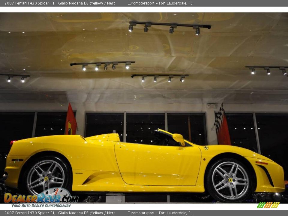 2007 Ferrari F430 Spider F1 Giallo Modena DS (Yellow) / Nero Photo #28