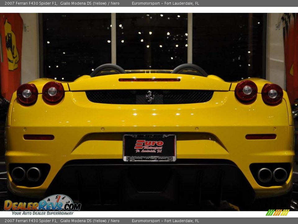 2007 Ferrari F430 Spider F1 Giallo Modena DS (Yellow) / Nero Photo #29