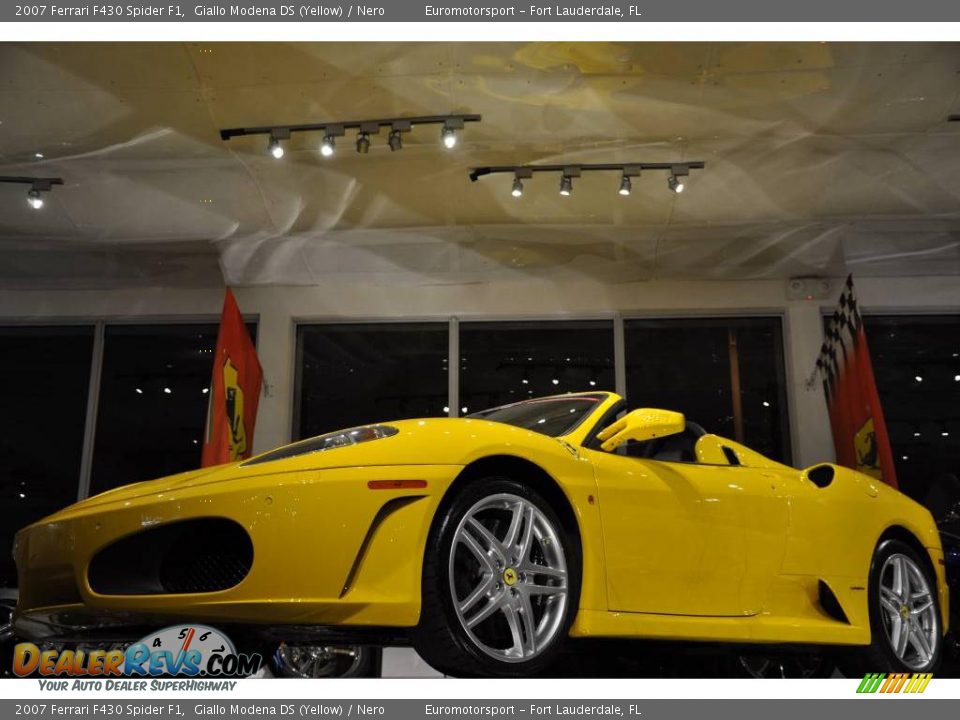 2007 Ferrari F430 Spider F1 Giallo Modena DS (Yellow) / Nero Photo #30