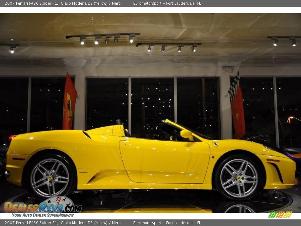 2007 Ferrari F430 Spider F1 Giallo Modena DS (Yellow) / Nero Photo #31