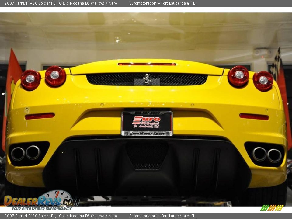 2007 Ferrari F430 Spider F1 Giallo Modena DS (Yellow) / Nero Photo #34