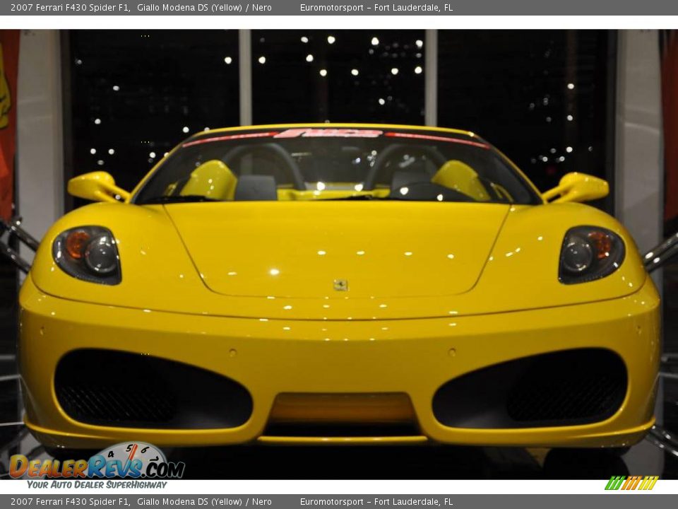 2007 Ferrari F430 Spider F1 Giallo Modena DS (Yellow) / Nero Photo #38