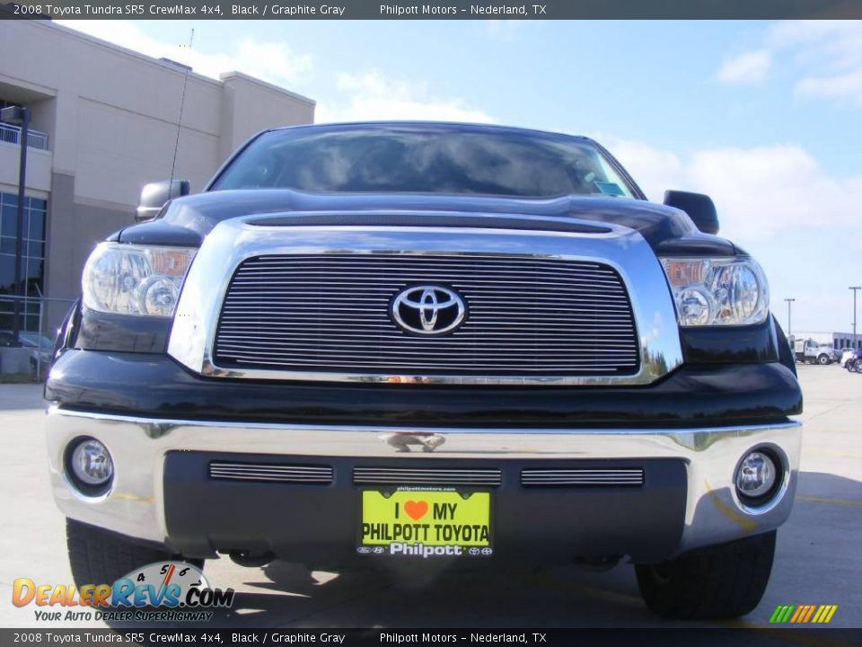 2008 Toyota Tundra SR5 CrewMax 4x4 Black / Graphite Gray Photo #9