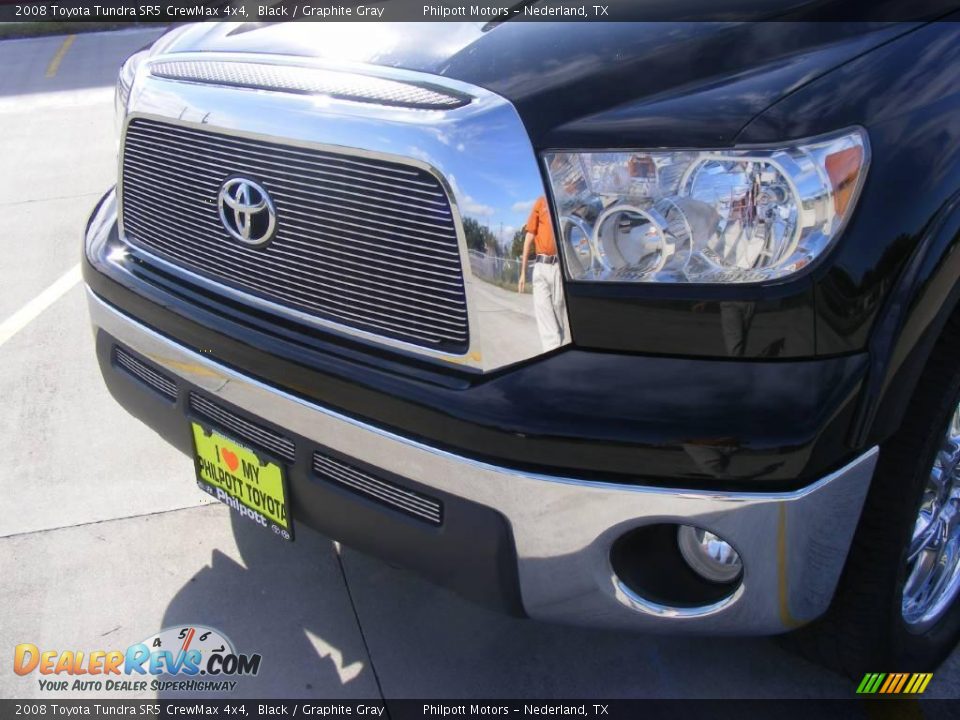 2008 Toyota Tundra SR5 CrewMax 4x4 Black / Graphite Gray Photo #14