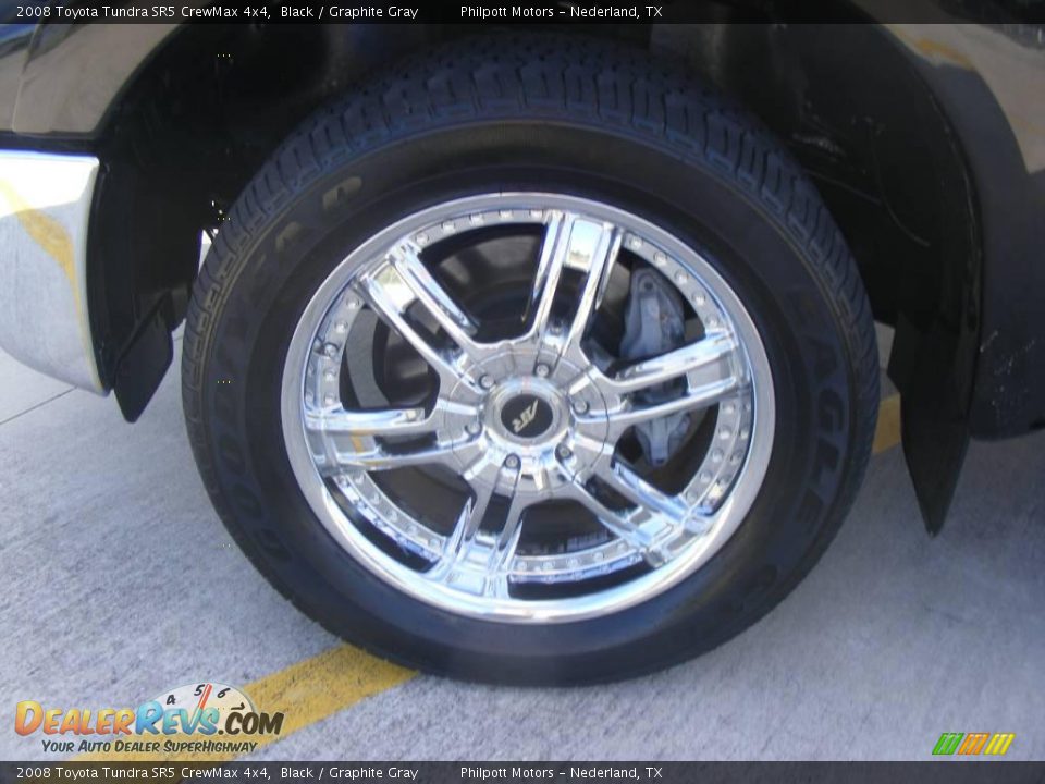 2008 Toyota Tundra SR5 CrewMax 4x4 Black / Graphite Gray Photo #15