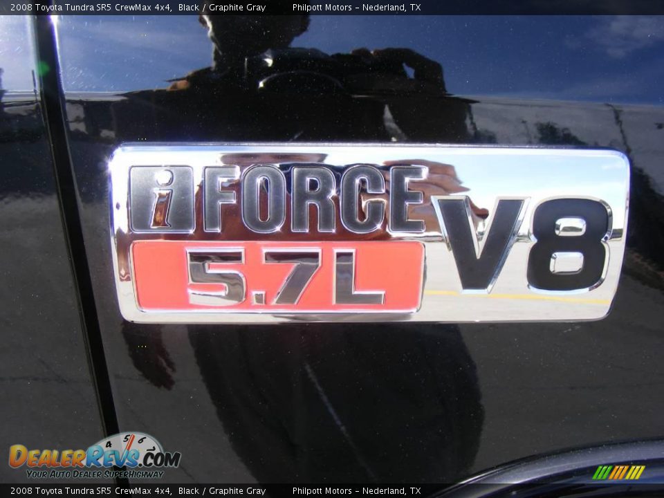 2008 Toyota Tundra SR5 CrewMax 4x4 Black / Graphite Gray Photo #20