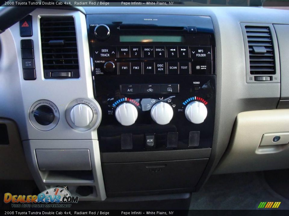 2008 Toyota Tundra Double Cab 4x4 Radiant Red / Beige Photo #20