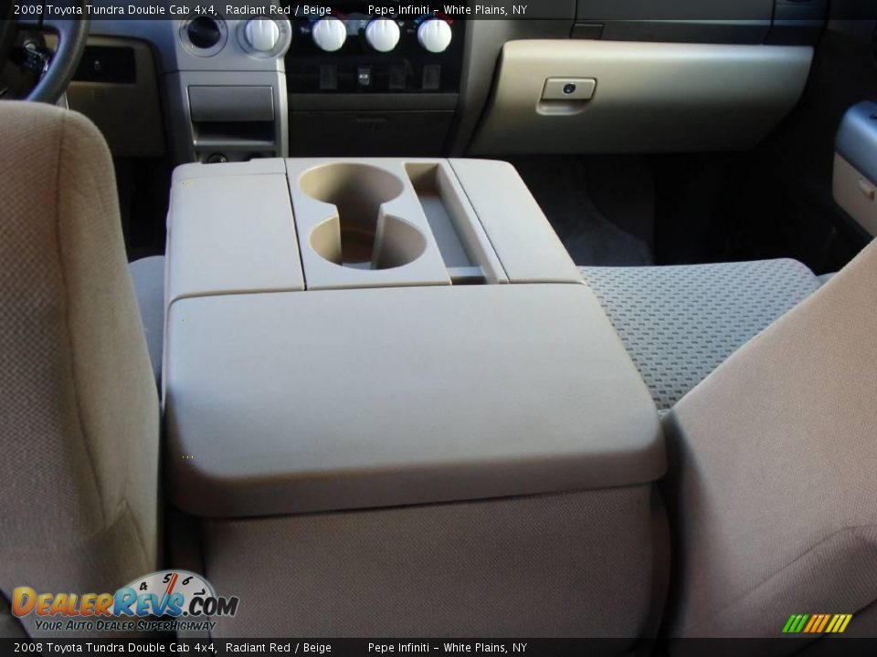 2008 Toyota Tundra Double Cab 4x4 Radiant Red / Beige Photo #21
