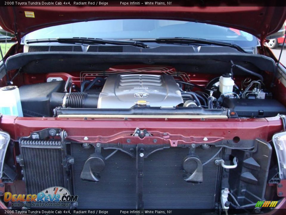 2008 Toyota Tundra Double Cab 4x4 Radiant Red / Beige Photo #25