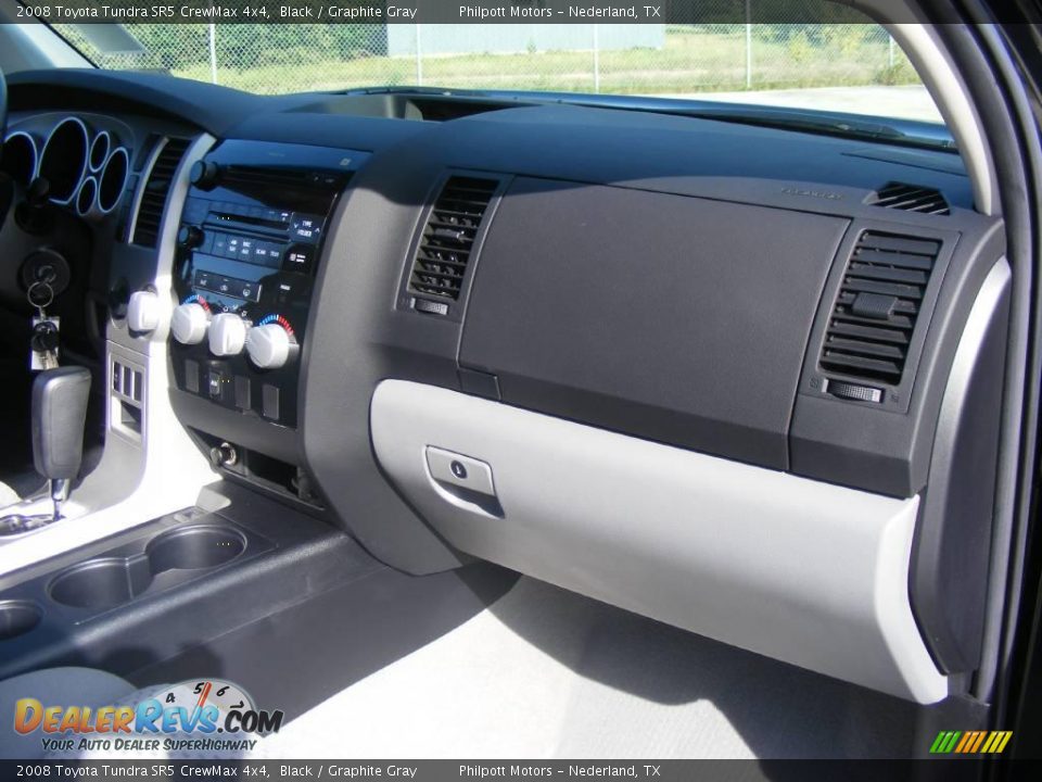 2008 Toyota Tundra SR5 CrewMax 4x4 Black / Graphite Gray Photo #34