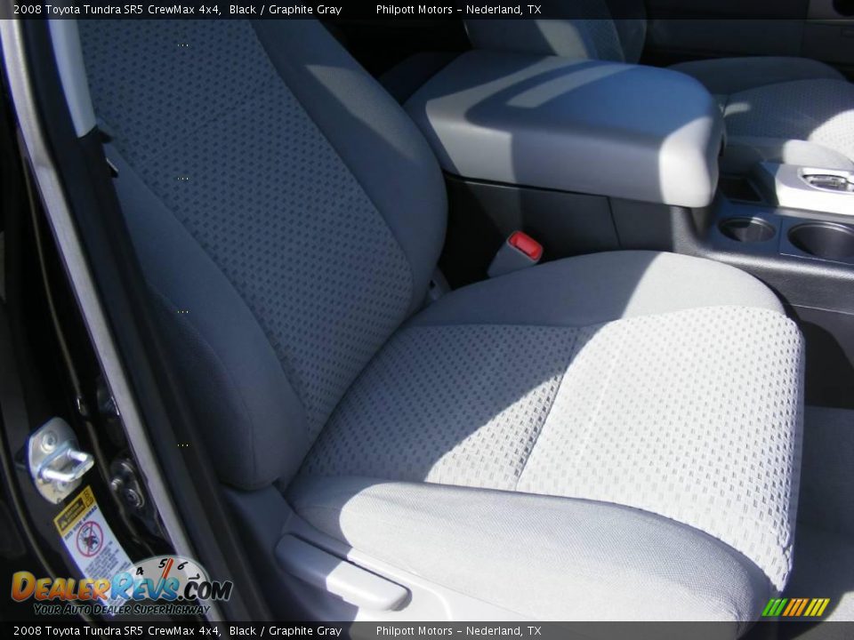2008 Toyota Tundra SR5 CrewMax 4x4 Black / Graphite Gray Photo #35