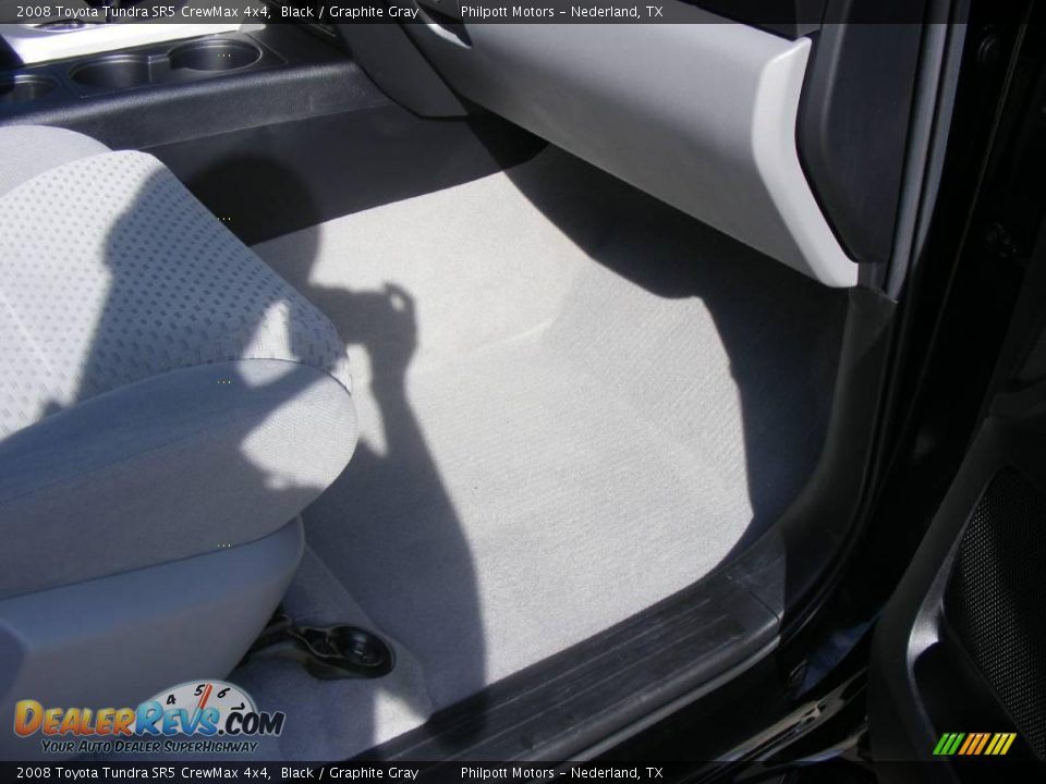 2008 Toyota Tundra SR5 CrewMax 4x4 Black / Graphite Gray Photo #36