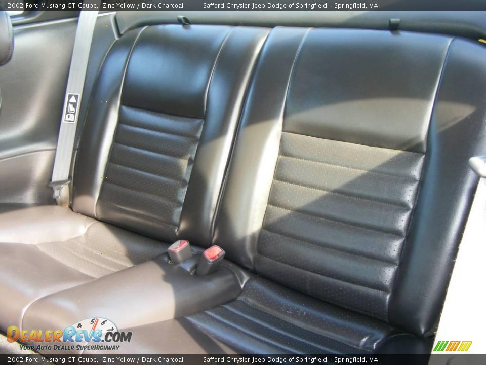 2002 Ford Mustang GT Coupe Zinc Yellow / Dark Charcoal Photo #15