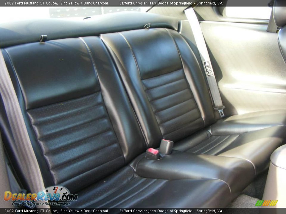 2002 Ford Mustang GT Coupe Zinc Yellow / Dark Charcoal Photo #20