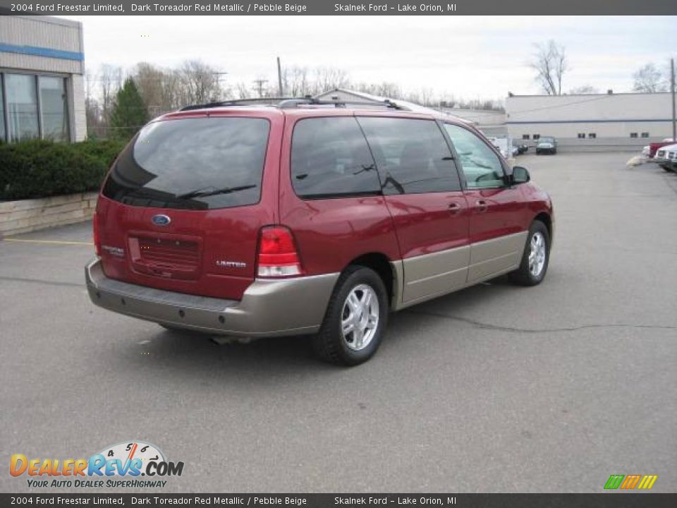 2004 Ford Freestar Limited Dark Toreador Red Metallic / Pebble Beige Photo #4