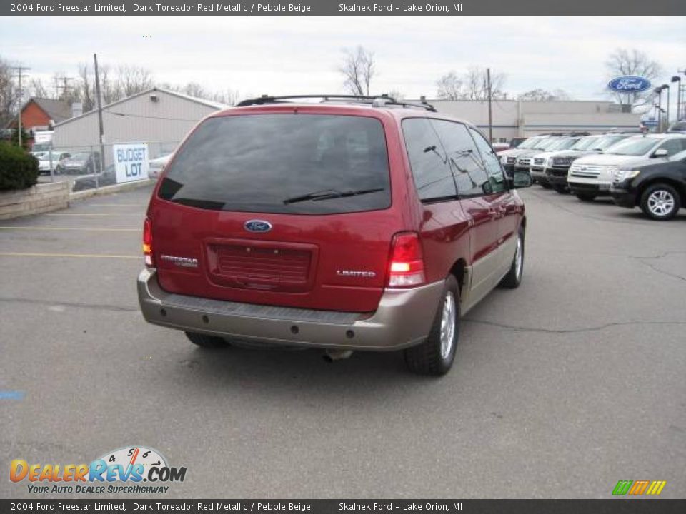 2004 Ford Freestar Limited Dark Toreador Red Metallic / Pebble Beige Photo #5