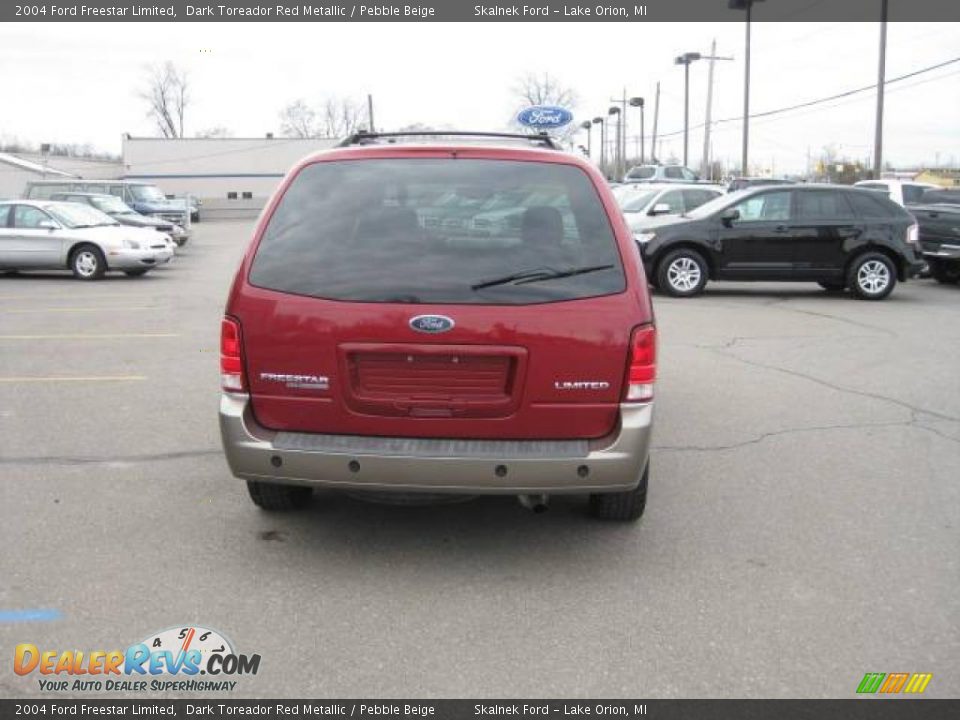 2004 Ford Freestar Limited Dark Toreador Red Metallic / Pebble Beige Photo #6