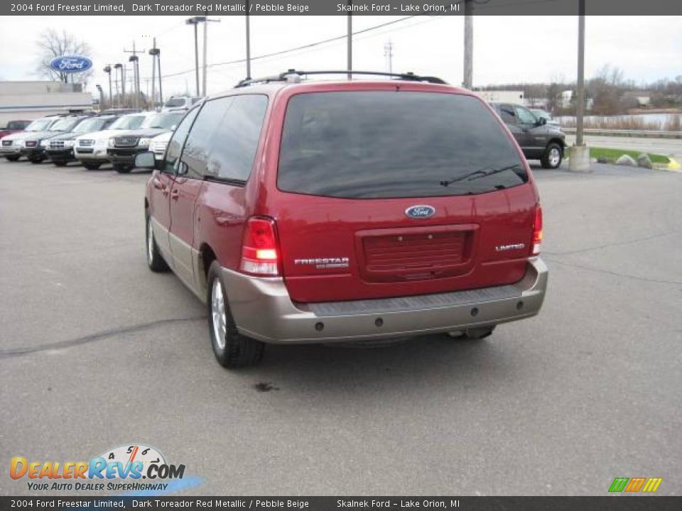 2004 Ford Freestar Limited Dark Toreador Red Metallic / Pebble Beige Photo #7