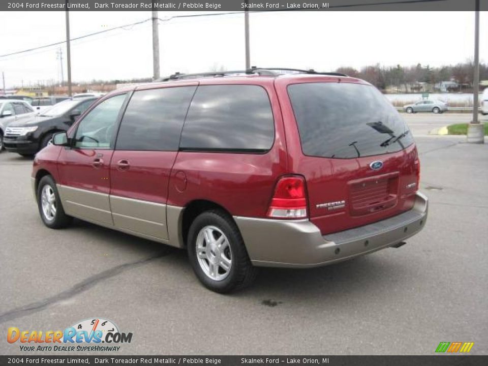 2004 Ford Freestar Limited Dark Toreador Red Metallic / Pebble Beige Photo #8