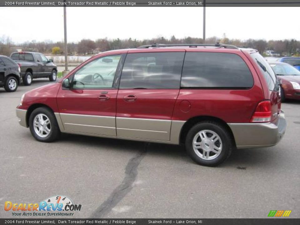 2004 Ford Freestar Limited Dark Toreador Red Metallic / Pebble Beige Photo #9